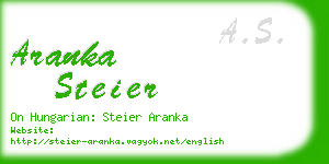 aranka steier business card